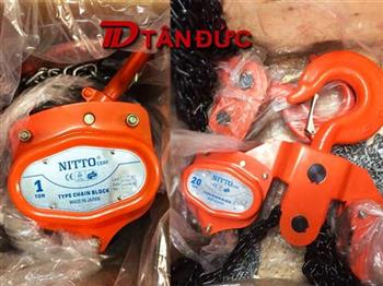 thietbichuan.com cung cấp palang xích kéo tay Nitto hàng đầu Nhật Bản, đủ mã từ 1 đến 20 tấn, độ dài xích theo yêu cầu